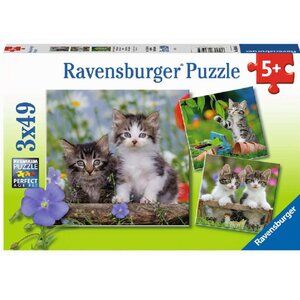 New sealed Ravensburger-3x49 Piece Puzzle - Kittens (cats)